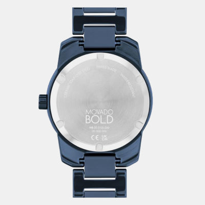 Bold Men Quartz Black Dial Analog Stainless Steel Watch 3600728