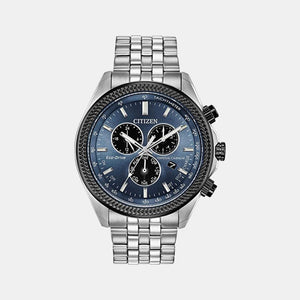 BI Men Quartz Blue Dial Chronograph Stainless Steel Watch BL5568-54L
