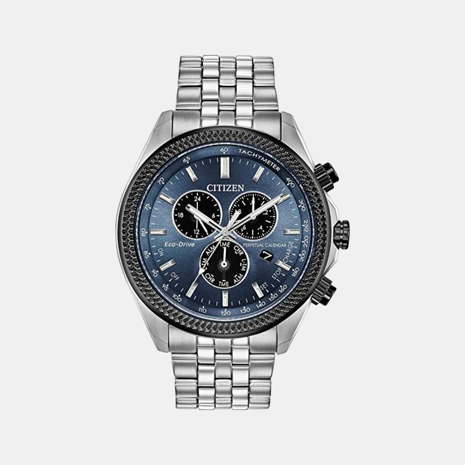 BI Men Quartz Blue Dial Chronograph Stainless Steel Watch BL5568-54L