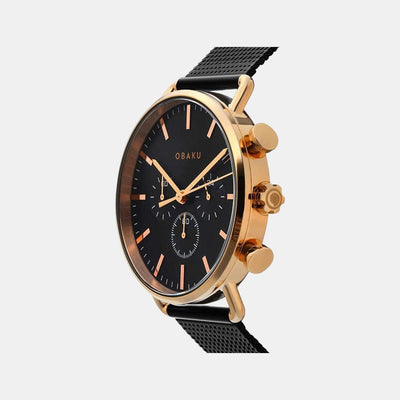 Havn-Night Men Quartz Black Dial Chronograph Stainless Steel Watch V232GCVBMB