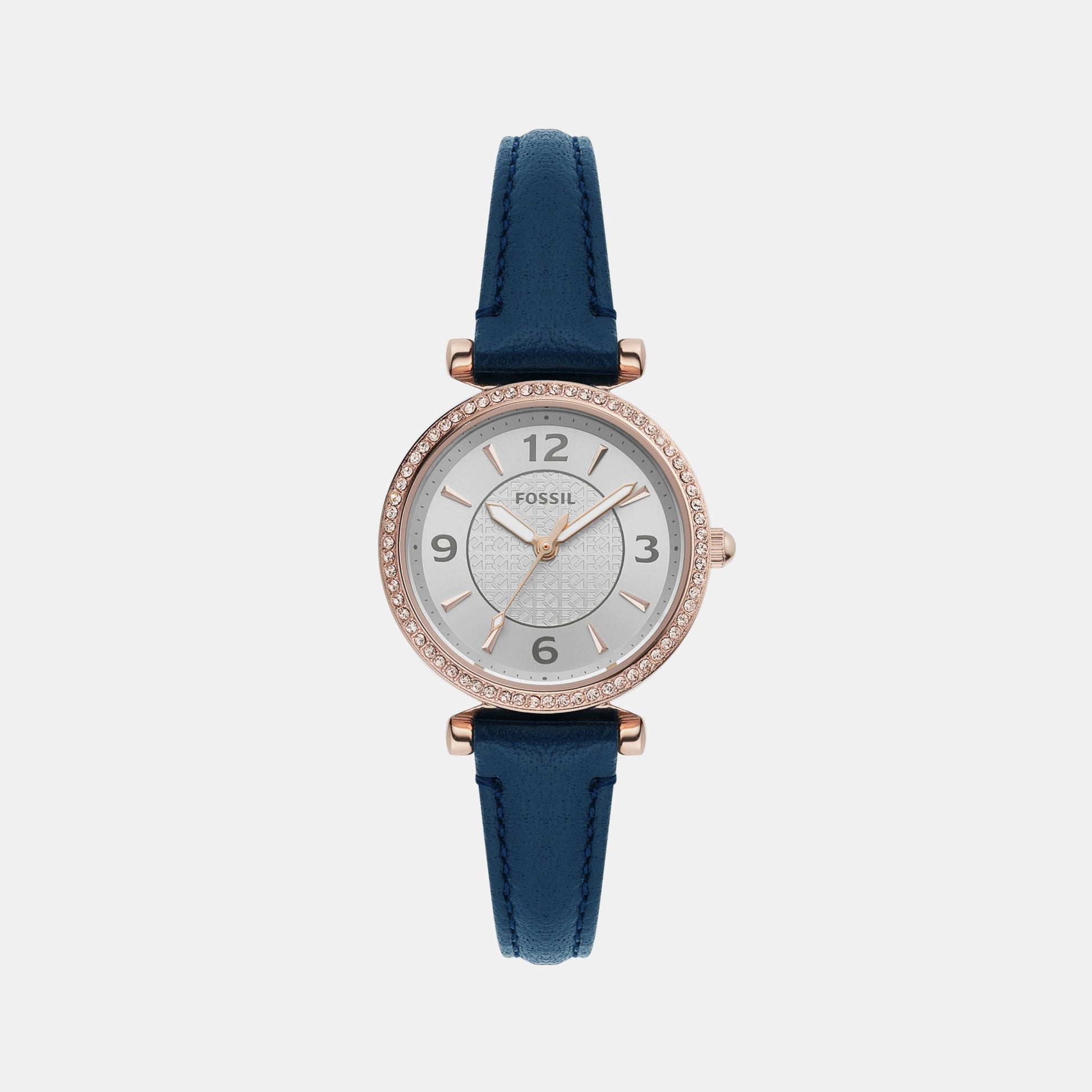 Carlie Women Quartz Silver Dial Analog Leather Watch ES5295