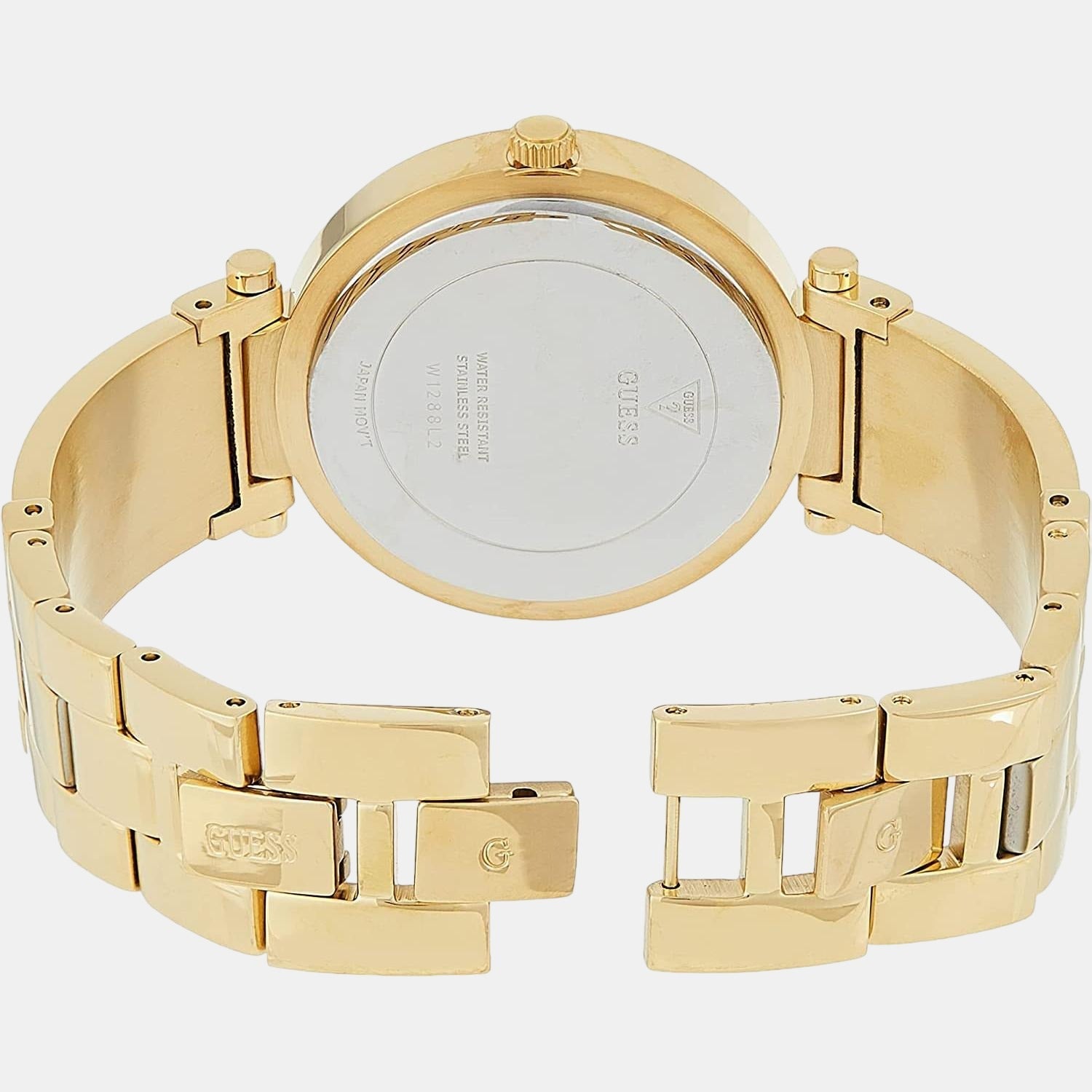 Aurora Women Quartz Gold Dial Analog Stainless Steel Watch W1288L2