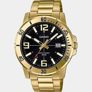 Enticer Men Quartz Black Dial Analog Stainless Steel Watch A1367