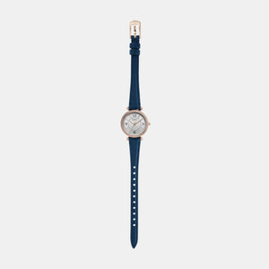 Carlie Women Quartz Silver Dial Analog Leather Watch ES5295