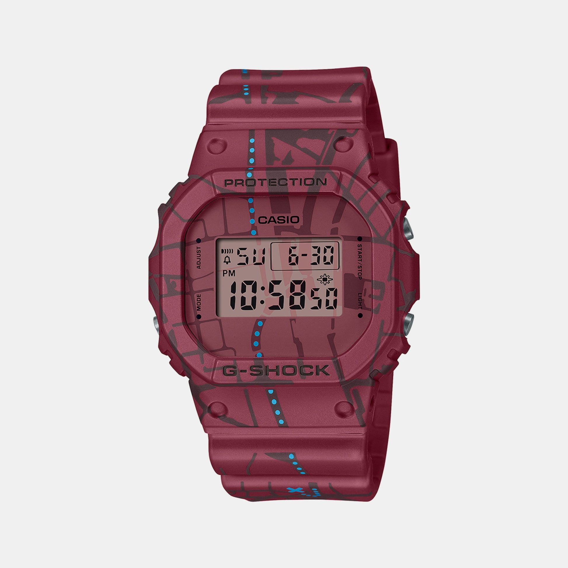 G-Shock Men Quartz Red Dial Digital Resin Watch G1361