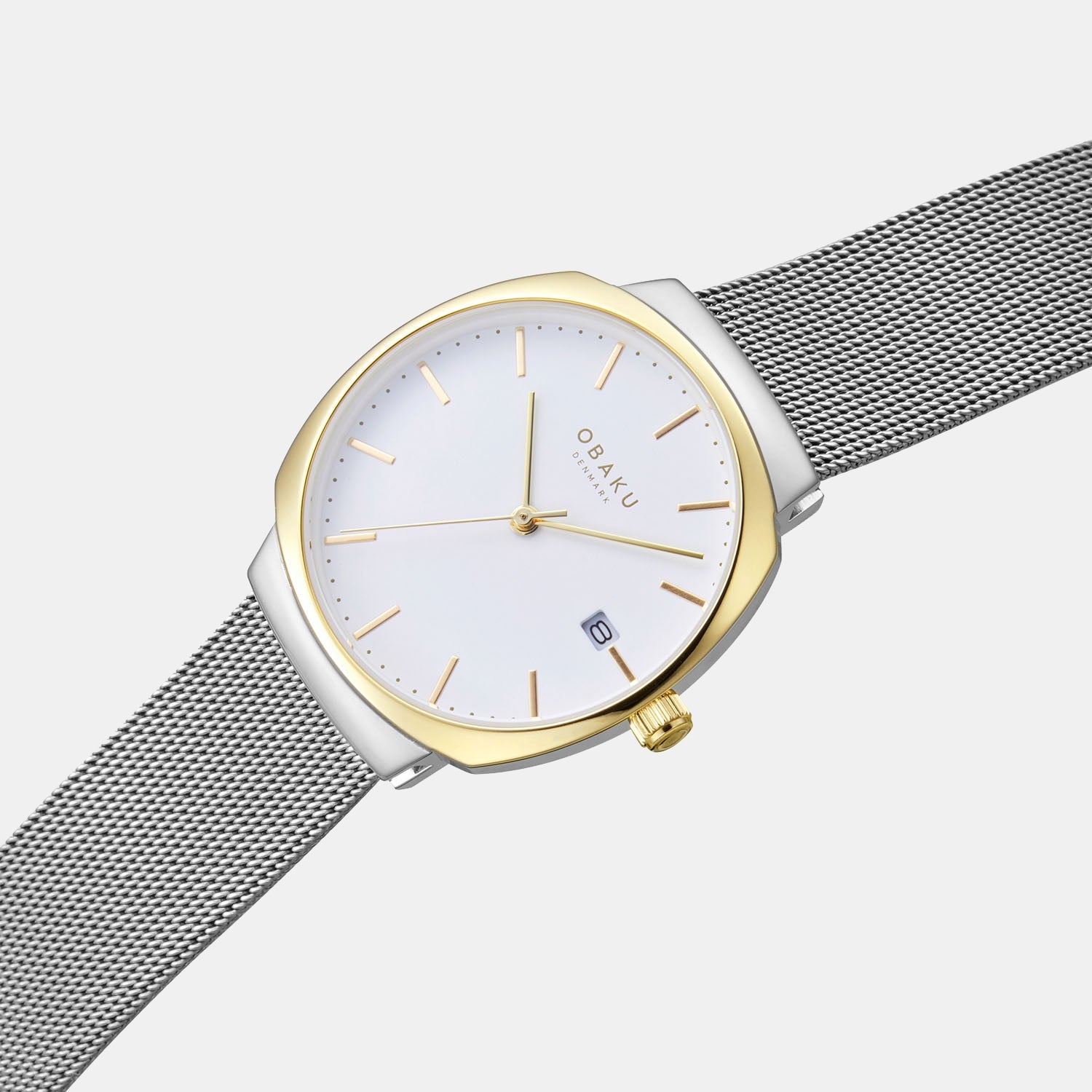 Felt Lille Women Quartz Silver Dial Analog Stainless Steel Watch V273LDFIMC