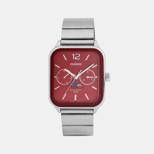 Enticer Men Quartz Red Dial Chronograph Stainless Steel Watch A2182