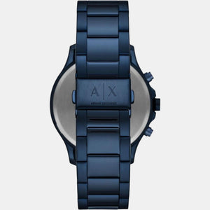 Hampton Men Quartz Blue Dial Chronograph Stainless Steel Watch AX2430
