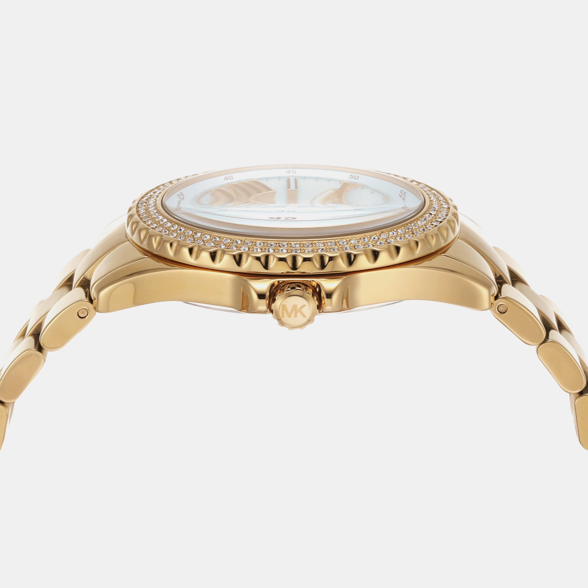 Everest Women Quartz Gold Dial Analog Stainless Steel Watch MK7401