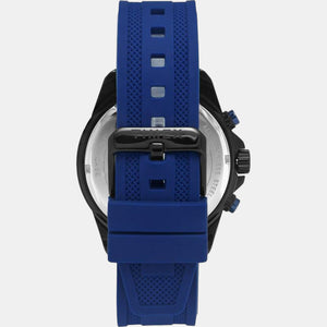 E Class Men Quartz Blue Dial Chronograph Silicone Watch TWEG20100