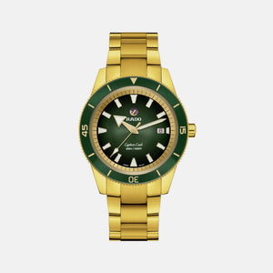 Captain Cook Men Automatic Green Dial Analog Stainless Steel Watch R32136323