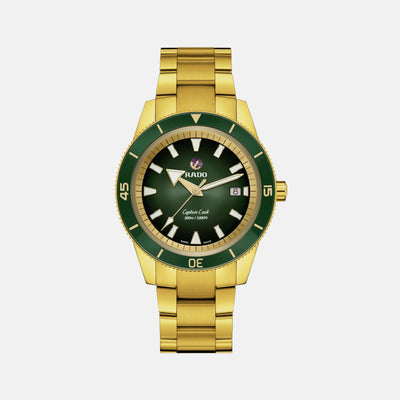 Captain Cook Men Automatic Green Dial Analog Stainless Steel Watch R32136323