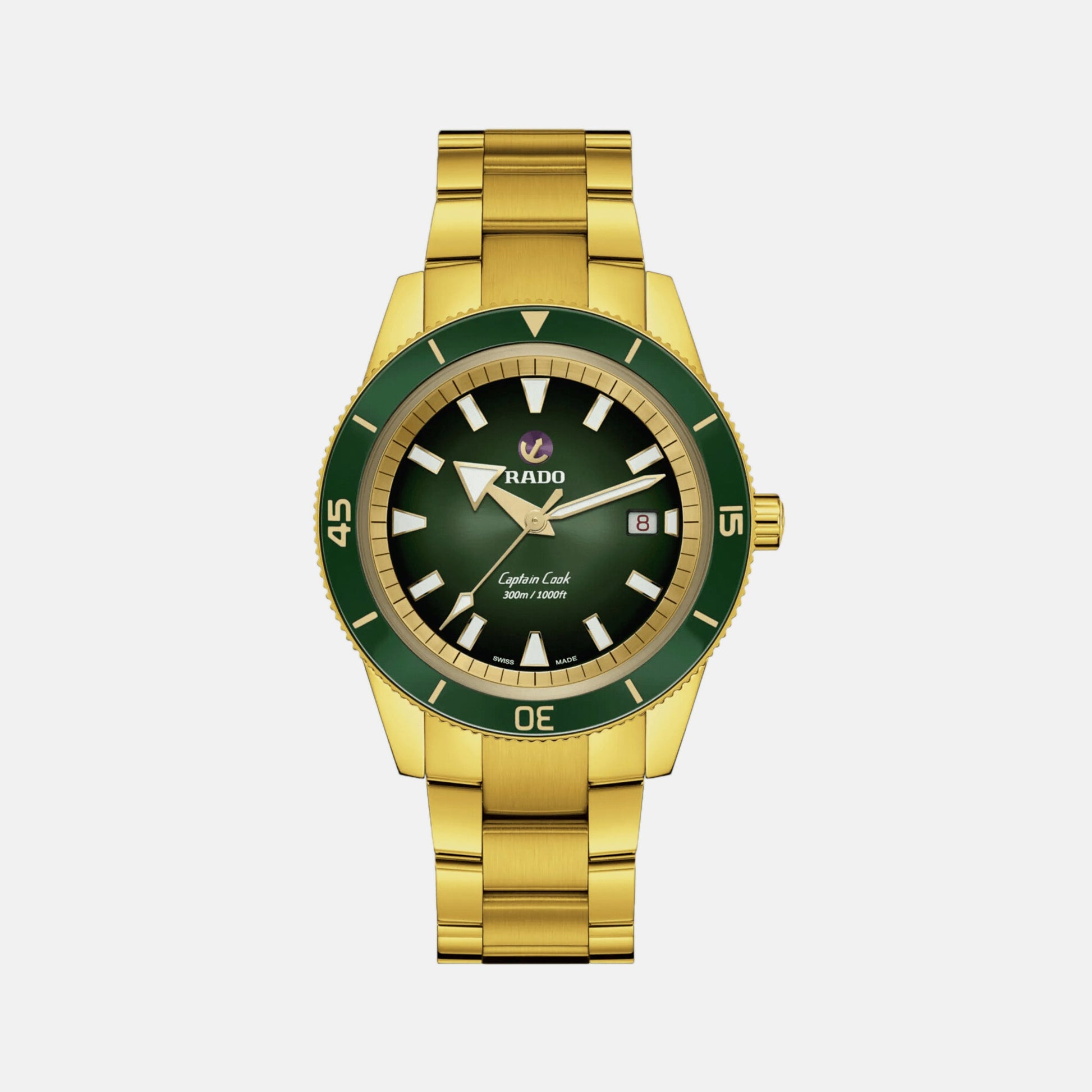 Captain Cook Men Automatic Green Dial Analog Stainless Steel Watch R32136323