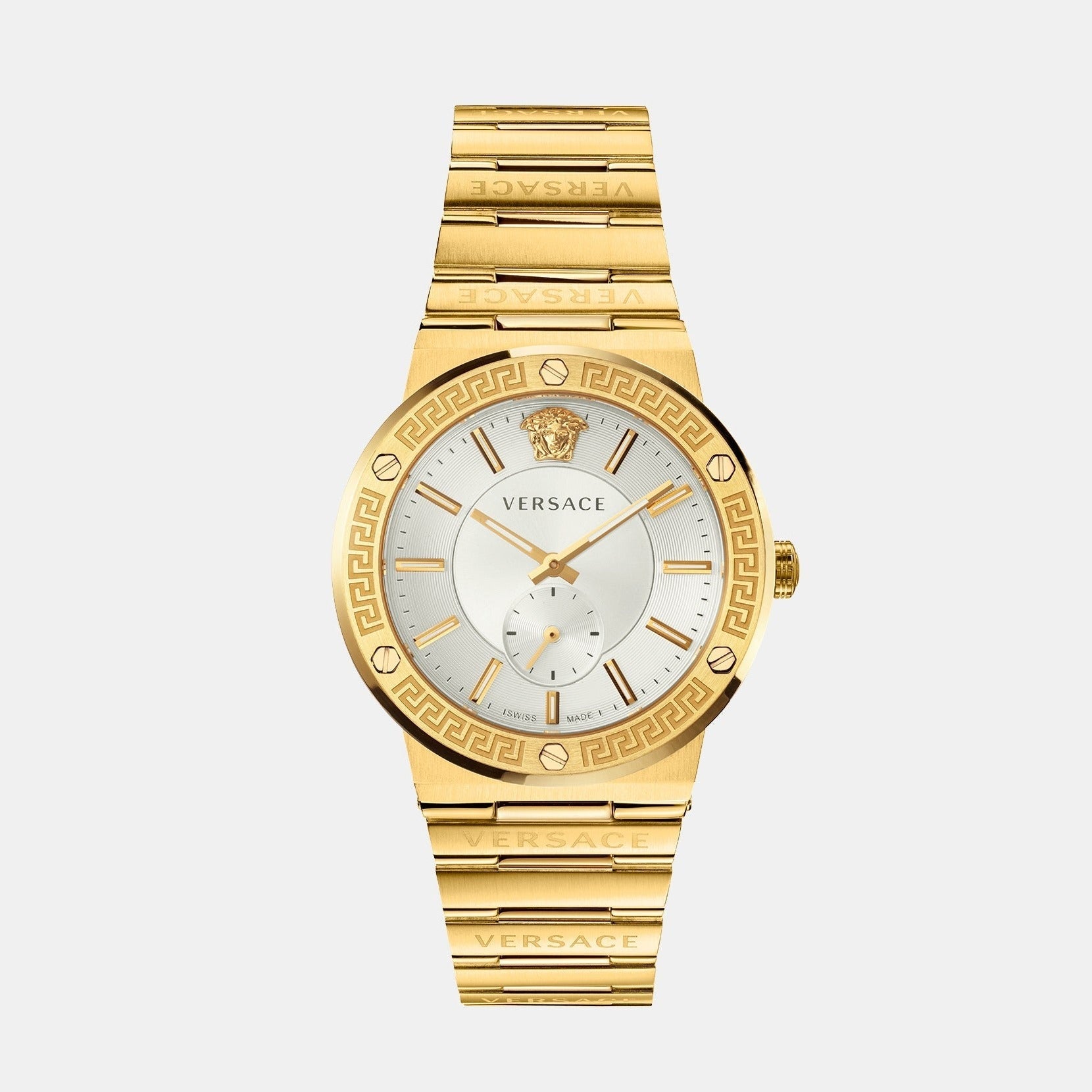 Greca Men Quartz Silver Dial Analog Stainless Steel Watch VEVI00520