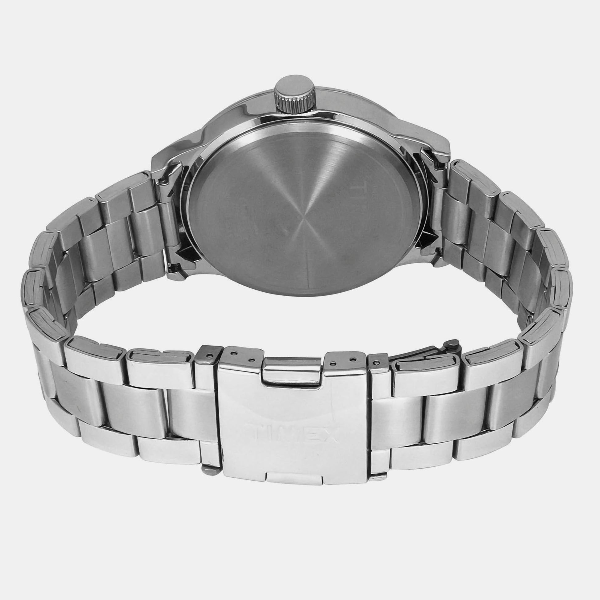E Class Men Quartz Green Dial Analog Stainless Steel Watch TWEG19918