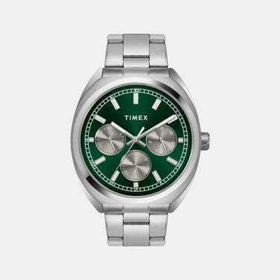 E Class Men Quartz Green Dial Chronograph Stainless Steel Watch TWEG22300