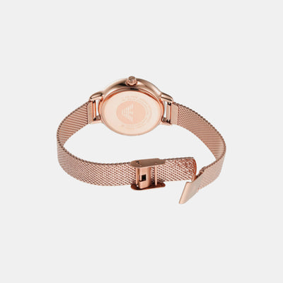 cleo Women Quartz Rose Gold Dial Analog Stainless Steel Watch AR11512