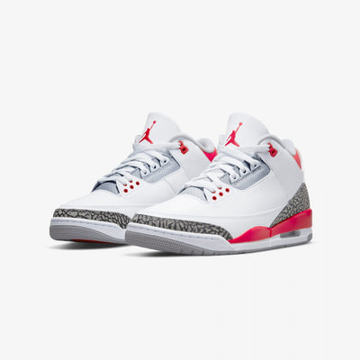 Jordan | AIR JORDAN 3 RETRO  { WHITE / FIRE RED