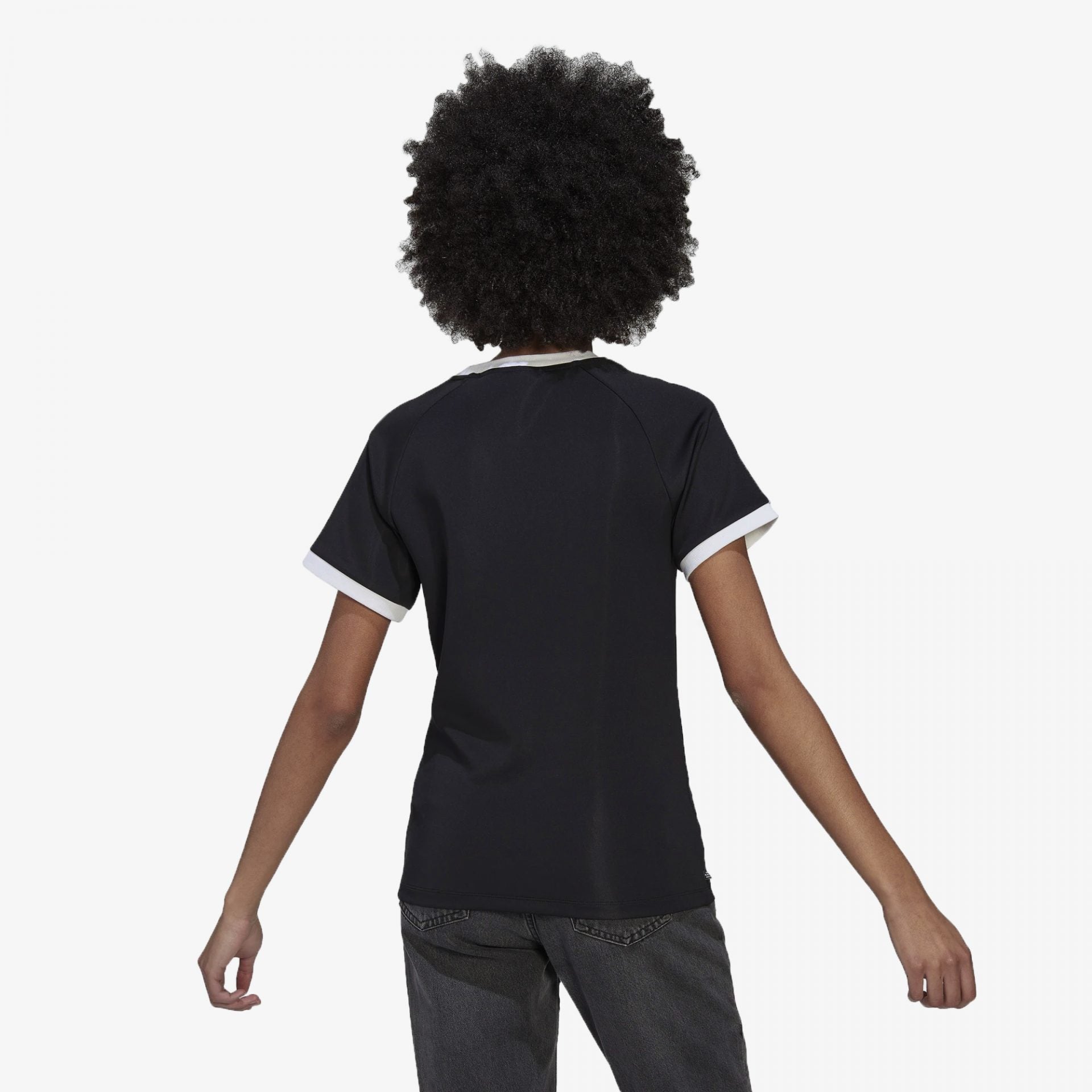 Adidas Originals | ADICOLOR CLASSICS SLIM 3-STRIPES TEE  { BLACK