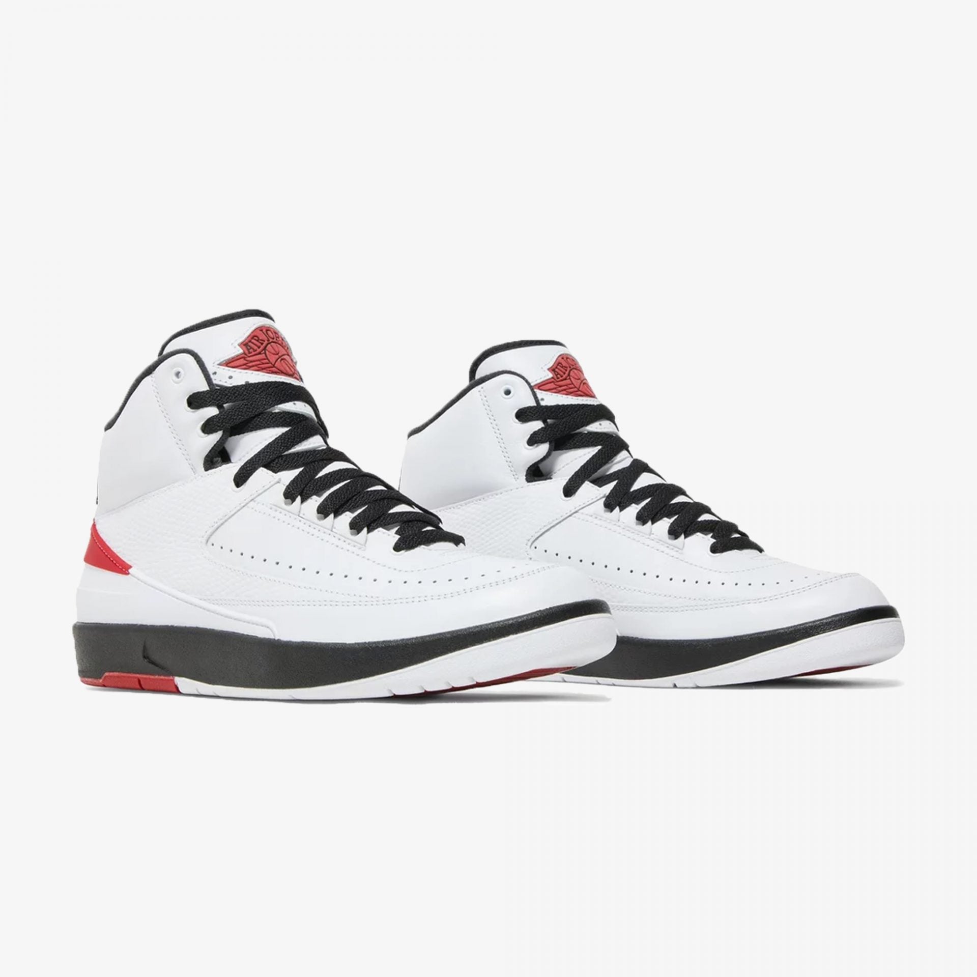 Jordan | AIR JORDAN 2 RETRO  { WHITE/VARSITY RED-BLACK