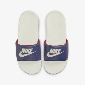 Nike | VICTORI ONE PRINTED SLIDE  { BLACKENED BLUE / SAIL