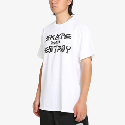 Thrasher | SKATE AND DESTROY  { WHITE