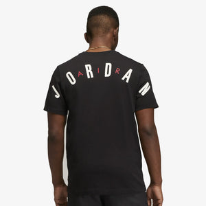 Jordan | JORDAN AIR T-SHIRT  { BLACK / GYM RED