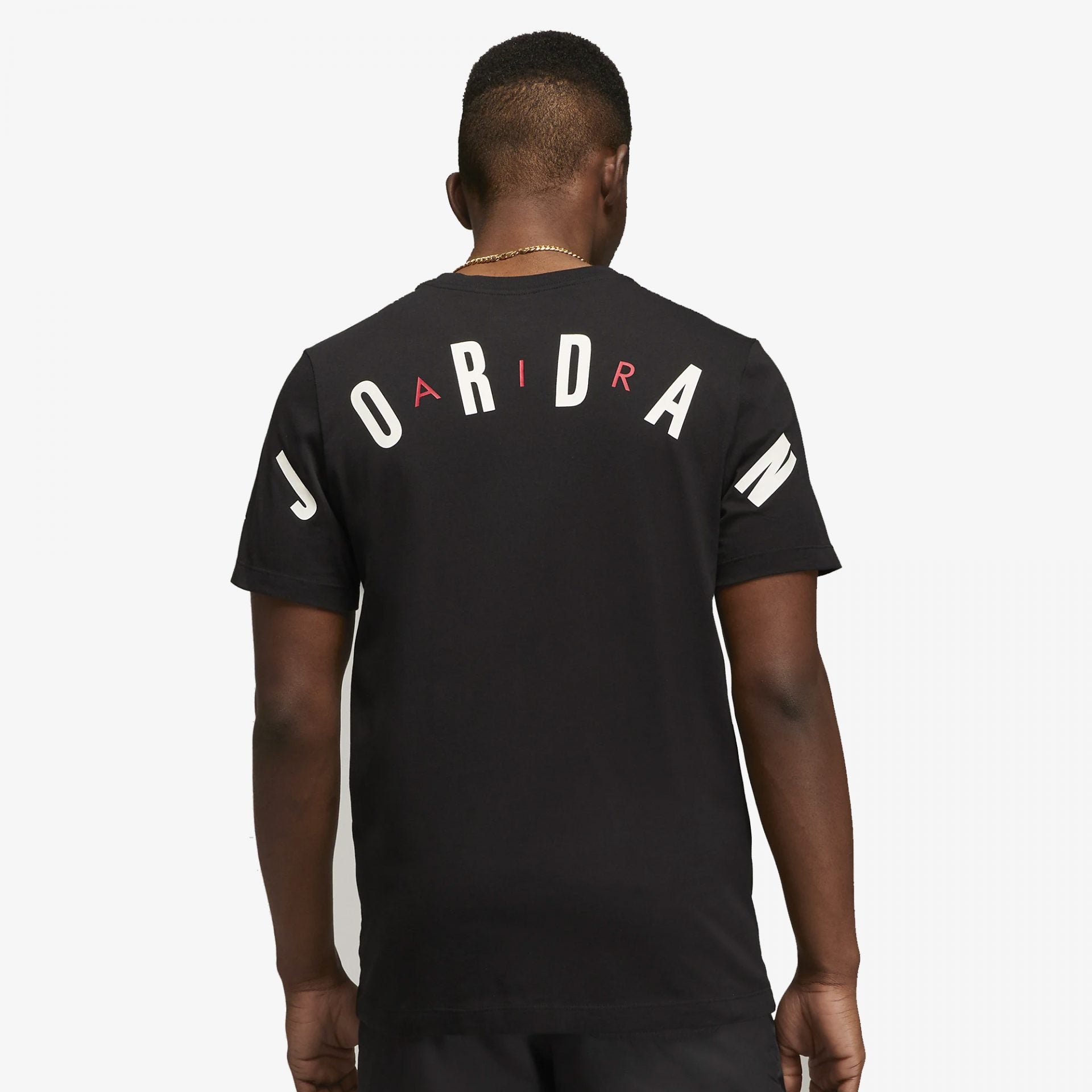 Jordan | JORDAN AIR T-SHIRT  { BLACK / GYM RED