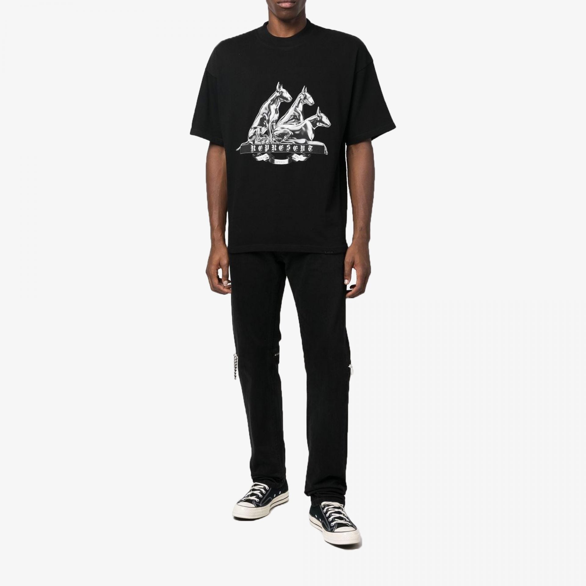 Represent | BULLTERRIER T-SHIRT  { JET BLACK