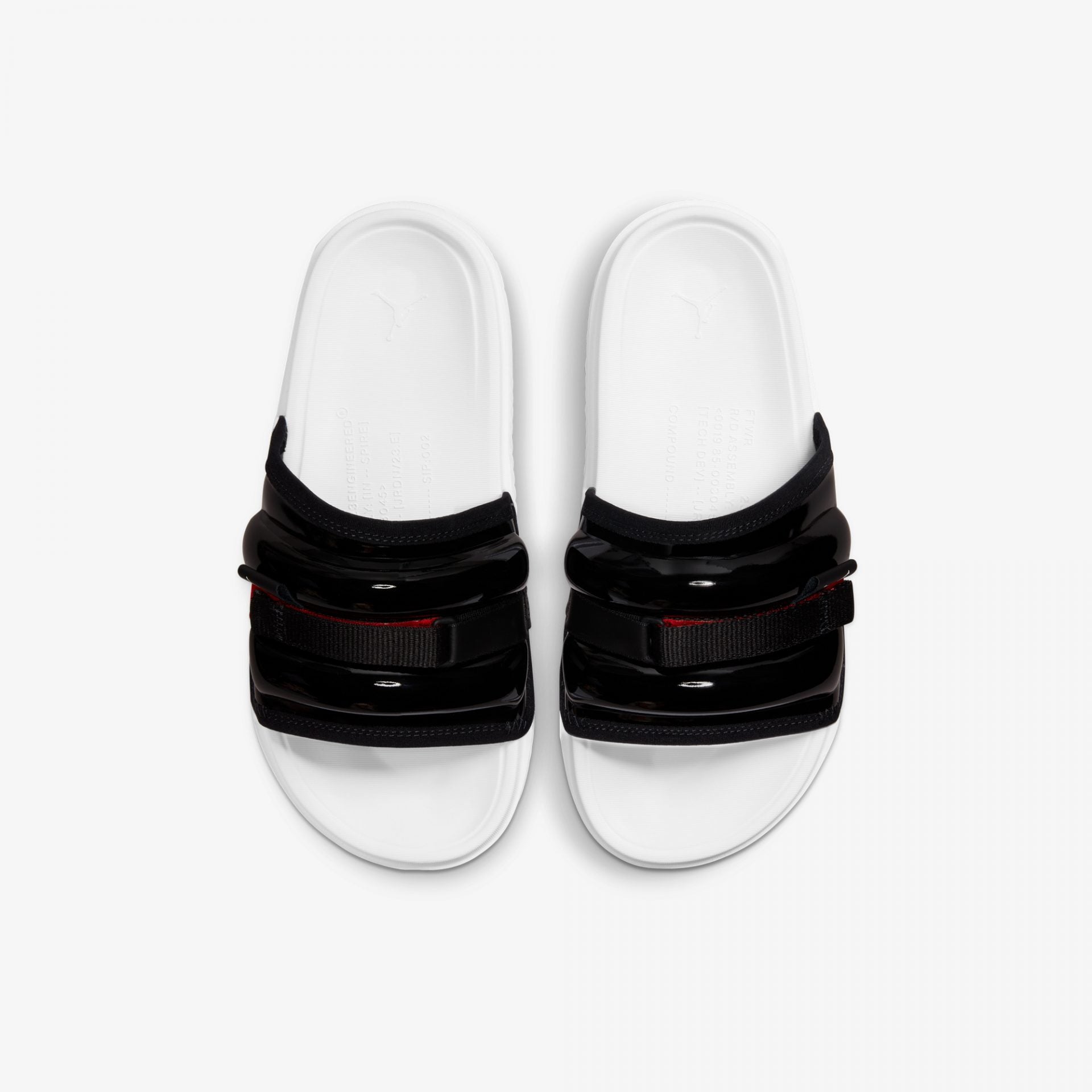 Nike | JORDAN SUPER PLAY SLIDES  { BLACK / WHITE
