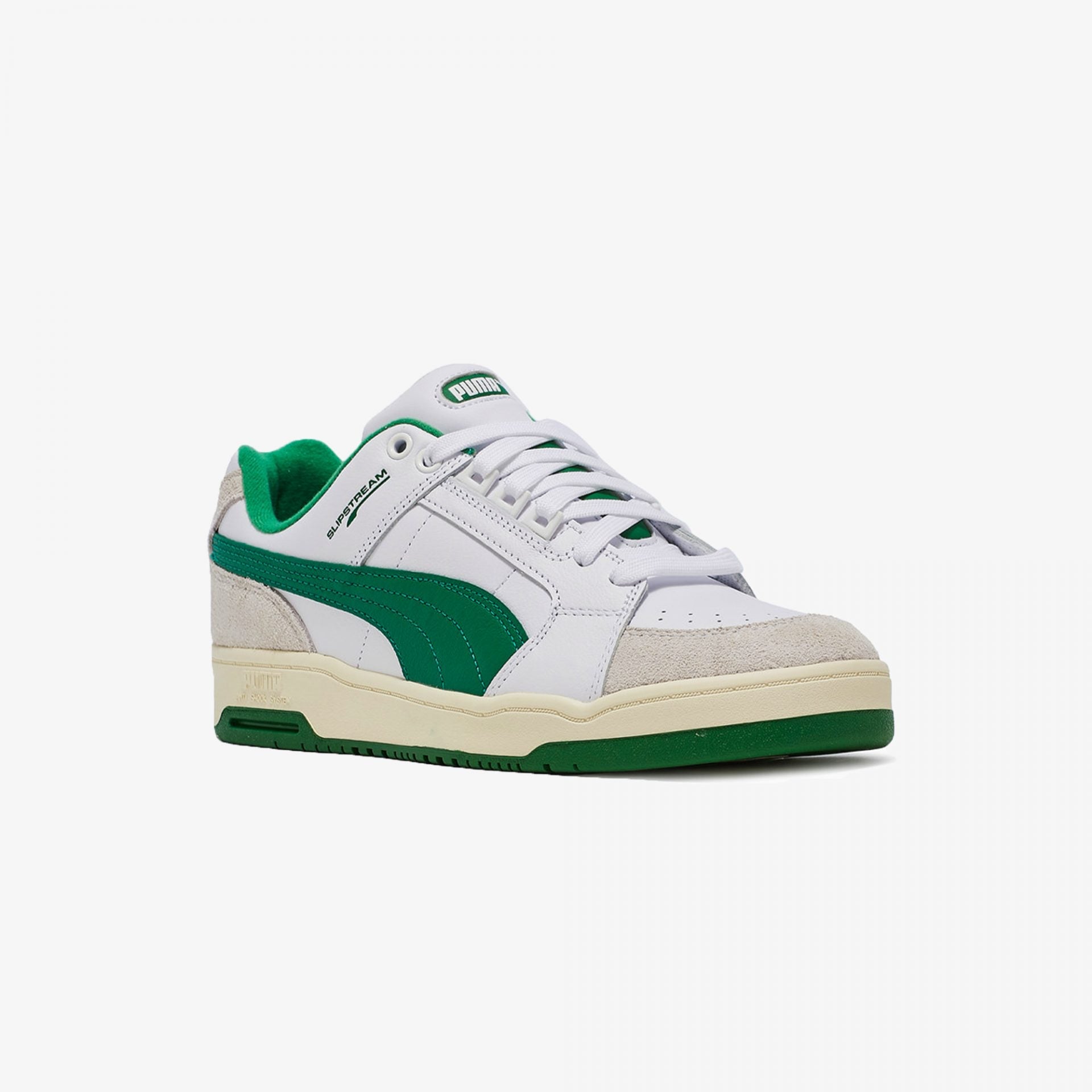 Puma | SLIPSTREAM LOW RETRO  { WHITE / GREEN