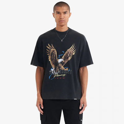 Represent | RACING TEAM EAGLE T-SHIRT  { VINTAGE BLACK