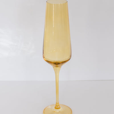 Estelle Colored Champagne Flute - Set of 2 {Yellow}