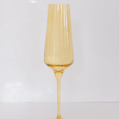 Estelle Colored Champagne Flute - Set of 2 {Yellow}