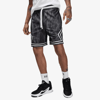 Jordan | DRI-FIT SPORT DIAMOND SHORTS  { BLACK/WHITE/WHITE