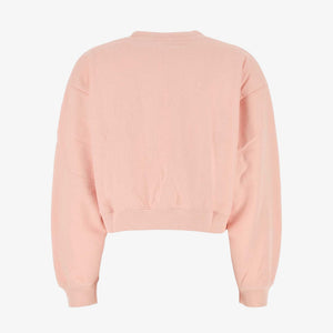 SPORTY & RICH | CALIFORNIA CROPPED CREWNECK { BALLET/WHITE