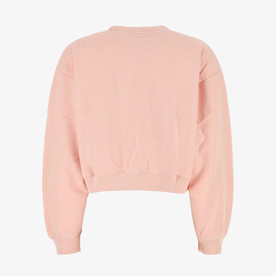 SPORTY & RICH | CALIFORNIA CROPPED CREWNECK { BALLET/WHITE