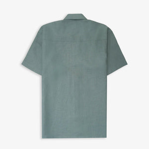 JAYWALKING | BEIGE LINEN SHIRT { SAGE