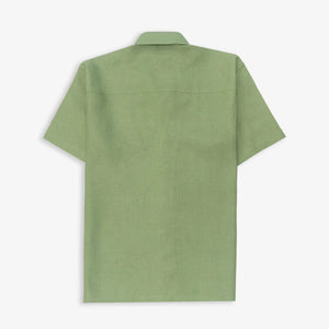 JAYWALKING | BEIGE LINEN SHIRT { GREEN