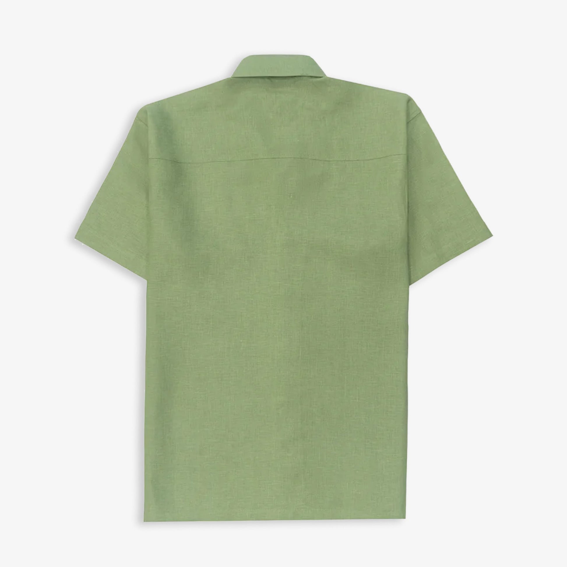 JAYWALKING | BEIGE LINEN SHIRT { GREEN