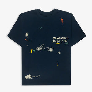 JAYWALKING | BIKER T-SHIRT { NAVY