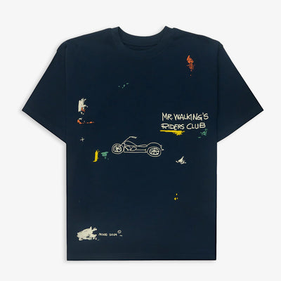 JAYWALKING | BIKER T-SHIRT { NAVY