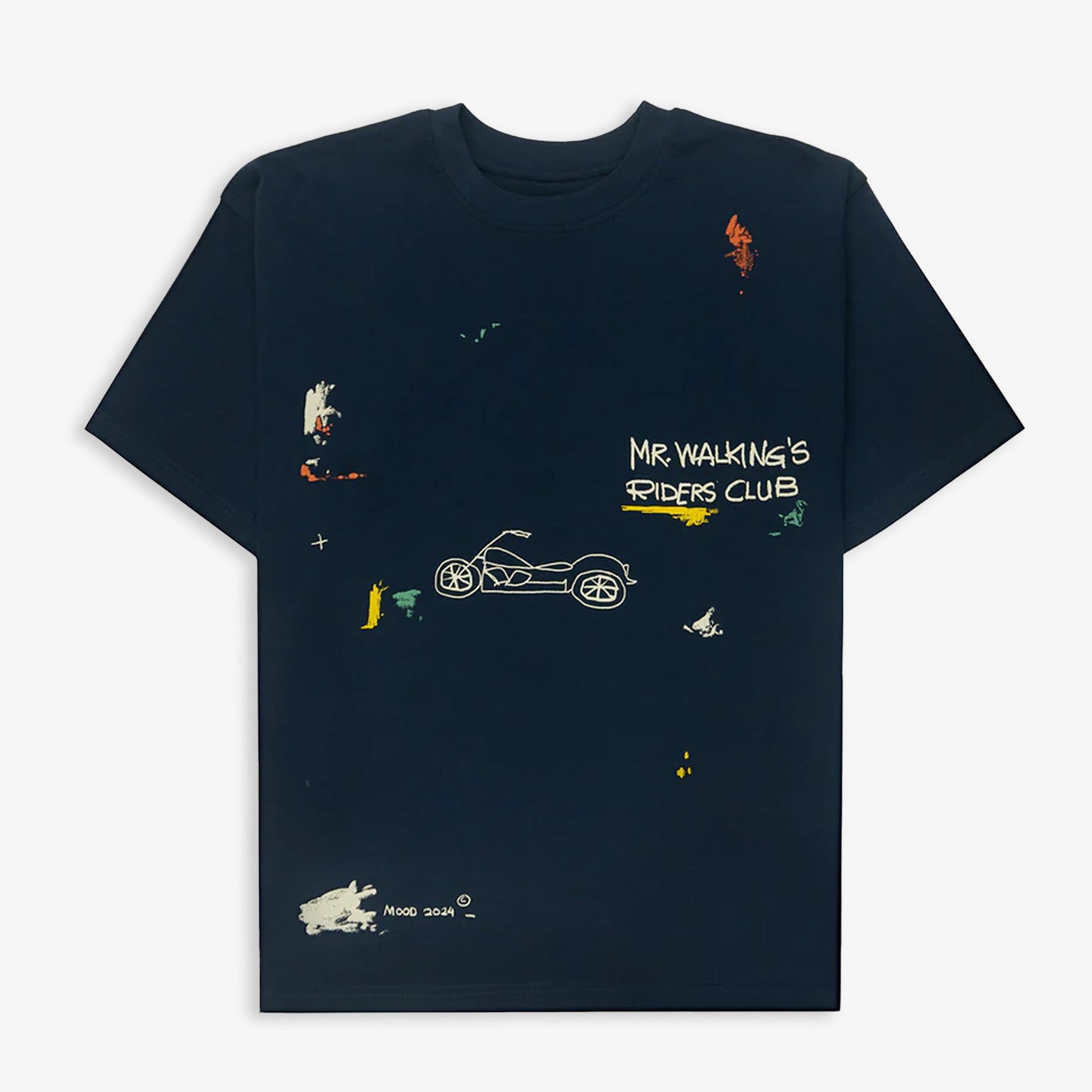 JAYWALKING | BIKER T-SHIRT { NAVY