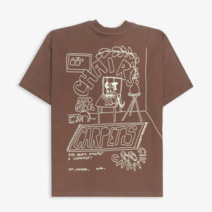 JAYWALKING | CAT T-SHIRT { BROWN