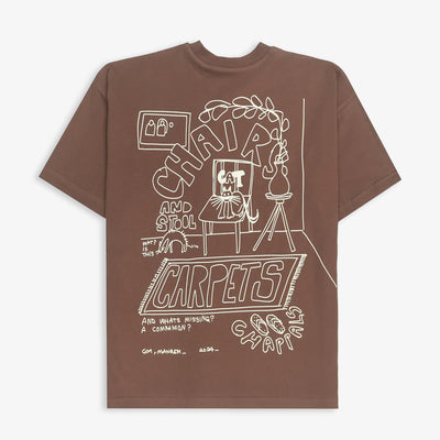 JAYWALKING | CAT T-SHIRT { BROWN