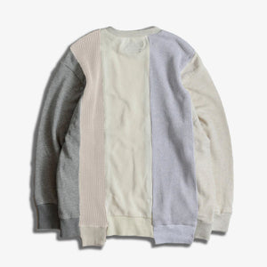 FDMTL | PATCHWORK SWEATSHIRT { WHITE