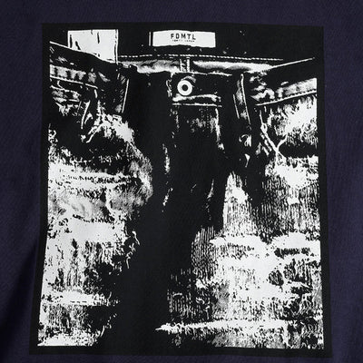 FDMTL | DENIM PRINT TEE { NAVY