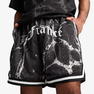 PUMA | HOOPS x LAFRANCE WRITTEN IN CHROME SHORTS { PUMA BLACK/WHITE