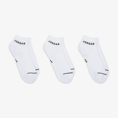 Jordan | EVERYDAY NO-SHOW SOCKS (3 PAIRS) { WHITE/BLACK