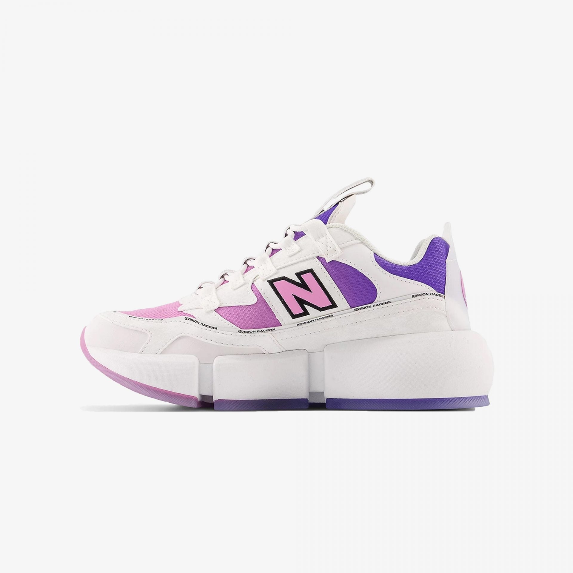New Balance | VISION RACER  { WHITE/VIOLET